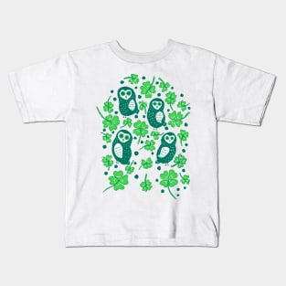 Shamrock Owls Kids T-Shirt